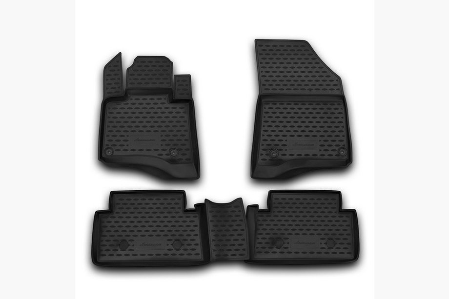 Citroen C-5 2008-2017 Rubber floor mats (4 pcs, Novline) Photo 1