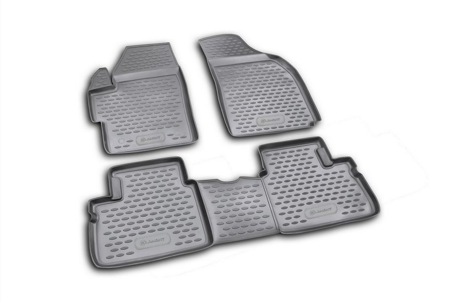 Daewoo Matiz 1998-2008 Rubber floor mats (4 pcs, Novline) Option 1 Image