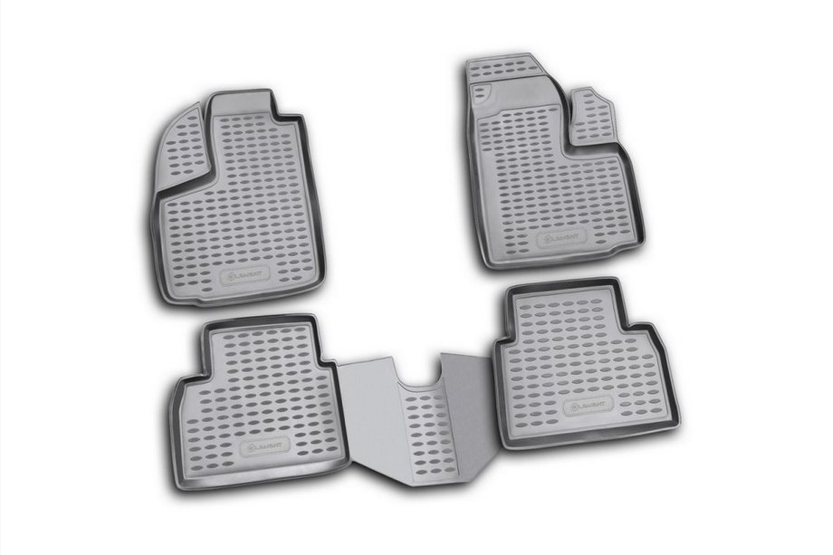Fiat Doblo I 2001-2005 Rubber Floor Mats Interior (4 pcs, Novline) Panorama Image