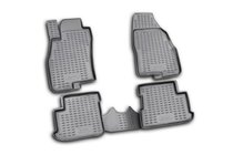 Fiat Punto Grande/EVO 2006-2018 (2006↗) Rubber Floor Mats (4 pcs, Novline) 5D photo 1