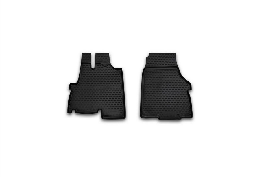 Fiat Ducato 2006-2025 (2012↗) Rubber Floor Mats Interior (2 pcs, Novline) Image