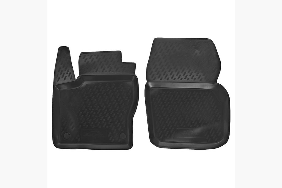Ford Focus II 2005-2008 Front rubber floor mats (2 pcs, Novline) Image