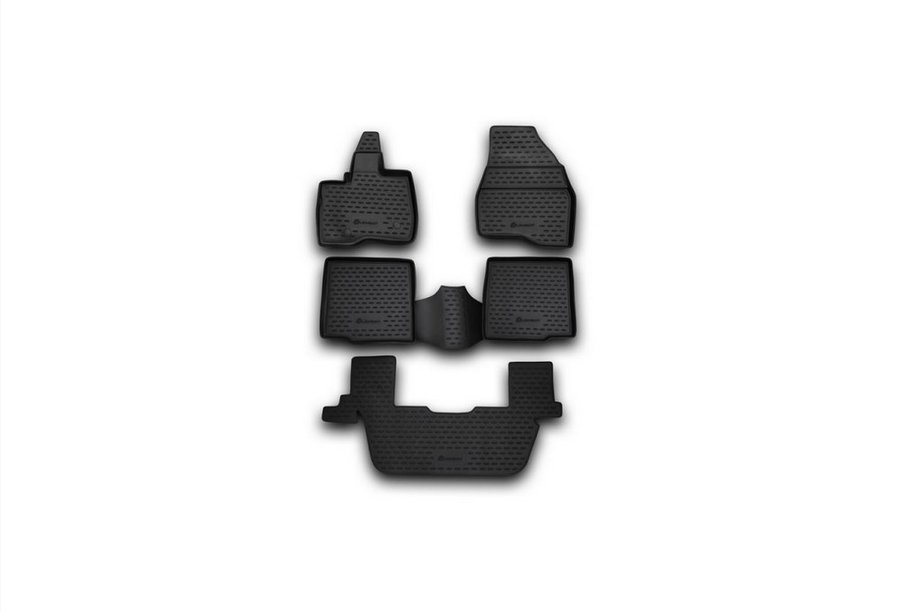 Ford Explorer 2011-2019 Rubber floor mats interior (5 pcs, Novline) Image