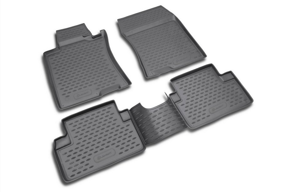 Honda Accord VII 2002-2007 Rubber floor mats (4 pcs, Novline) Photo 1