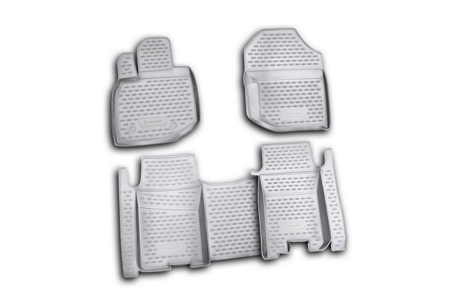 Honda FIT/Jazz 2009-2013 Rubber floor mats (4 pcs, Novline) Image