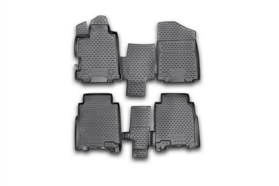 Honda FR-V 2004-2009 Rubber floor mats (4 pcs, Novline) Photo 1