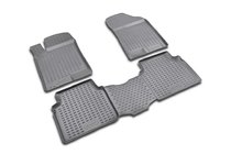 Hyundai Sonata NF 2004-2009 Rubber Floor Mats Interior (4 pcs, Novline) Option 2 photo 1