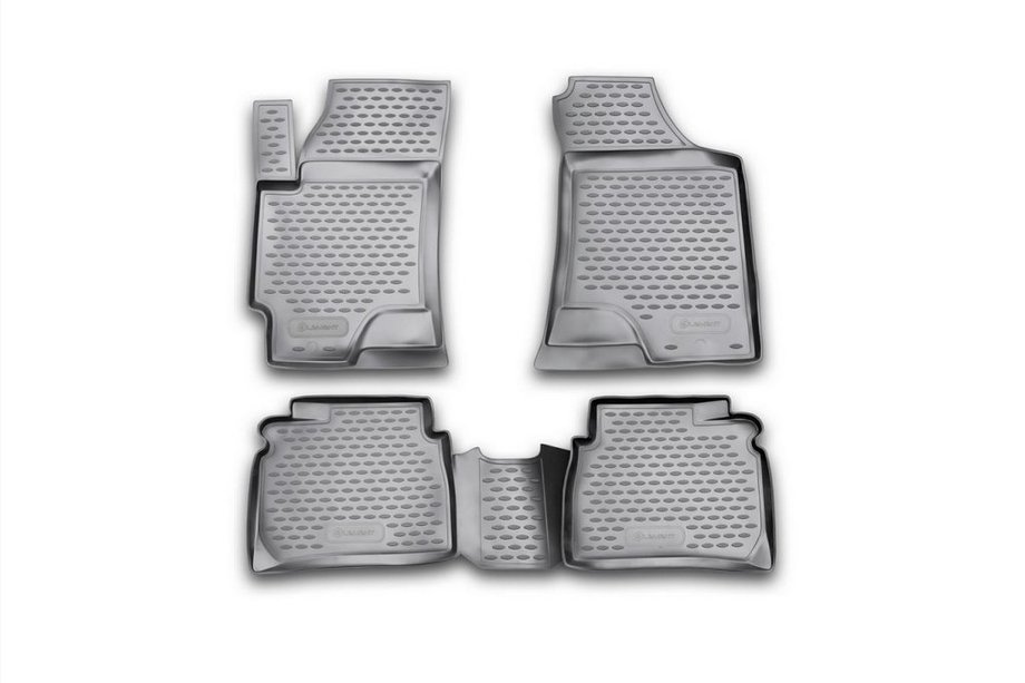 Hyundai Elantra (XD) 2000-2011 Rubber floor mats (4 pcs, Novline) Image
