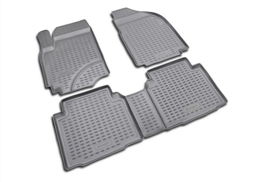 Hyundai Matrix 2001-2010 Rubber floor mats (4 pcs, Novline) Image