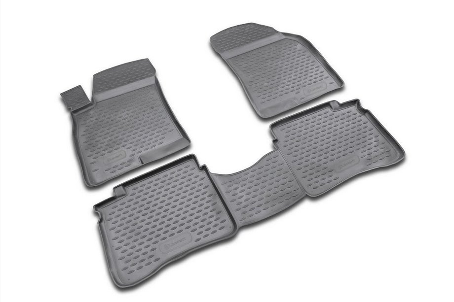 Hyundai Sonata EF 1998-2004 Rubber floor mats (4 pcs, Novline) Image