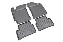 Hyundai Accent 2000-2006 Rubber Floor Mats (4 pcs, Novline) Coupe photo 1
