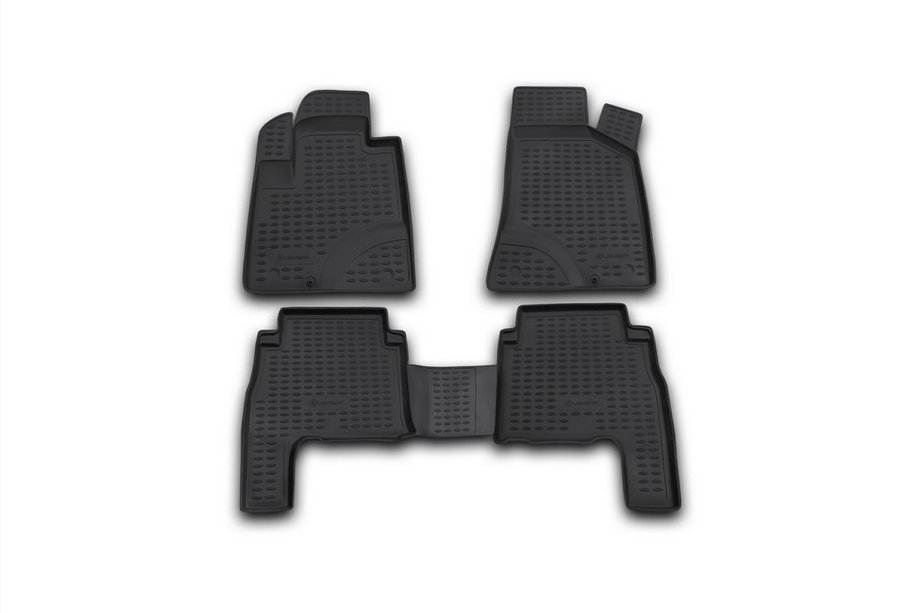 Hyundai Santa Fe 2 2006-2012 (2006-2010) Rubber floor mats (4 pcs, Novline) Image