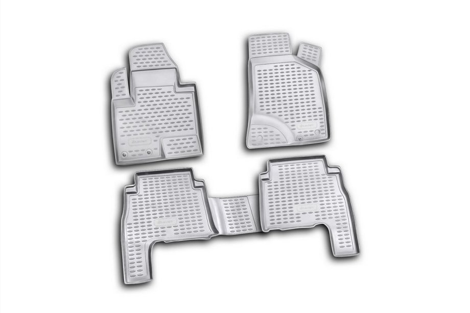 Hyundai Santa Fe 2 2006-2012 (2010-2012) Rubber Floor Mats (4 pcs, Novline) Photo 1