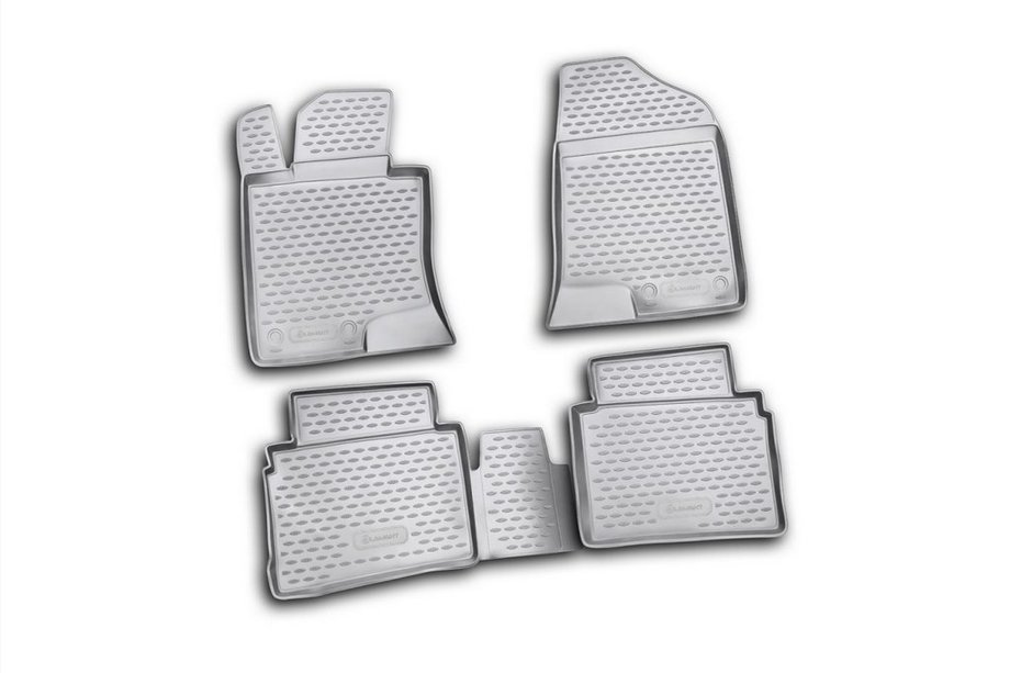 Hyundai Sonata YF 2010-2014 Rubber floor mats (4 pcs, Novline) Image