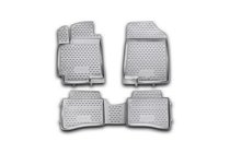 Hyundai Accent 2011-2017 Rubber floor mats for interior (4 pcs, Novline) HB photo 1