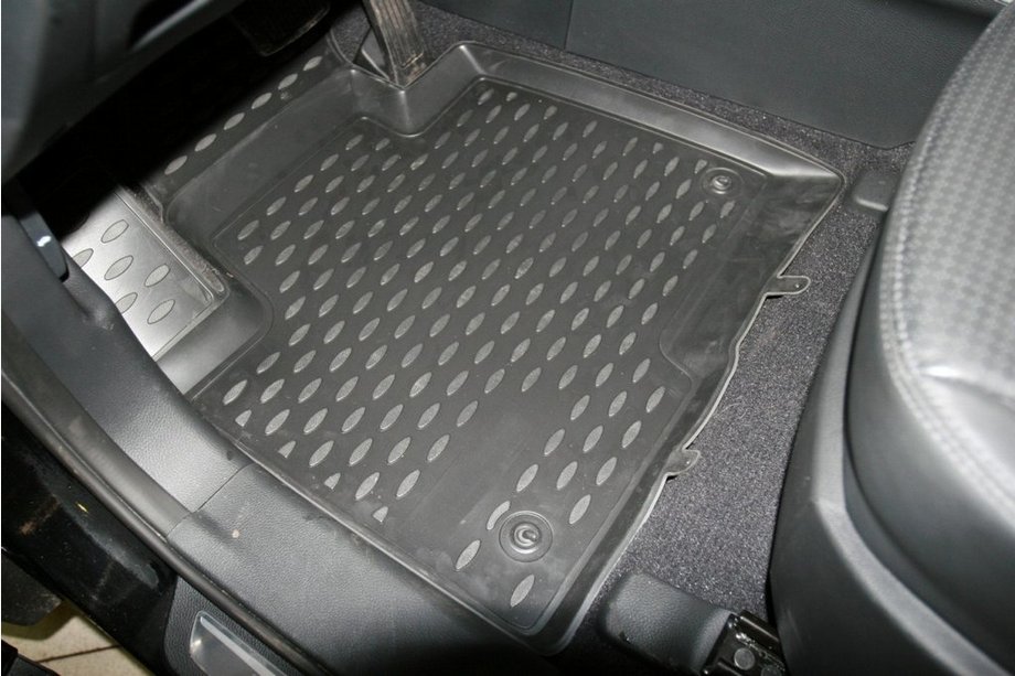Hyundai Santa Fe 3 2012-2018 Rubber floor mats (4 pcs, Novline) Image
