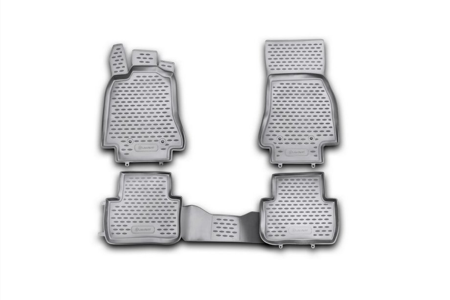 Jaguar XF 2009-2016 Rubber floor mats (4 pcs, Novline) Photo 1