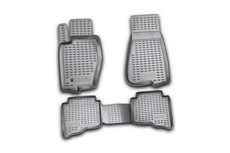 Jeep Grand Cherokee WK 2004-2010 Rubber floor mats (4 pcs, Novline) Image
