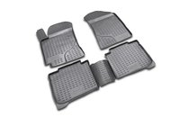 Kia Cerato 1 2004-2009 Rubber floor mats (4 pcs, Novline) photo 1