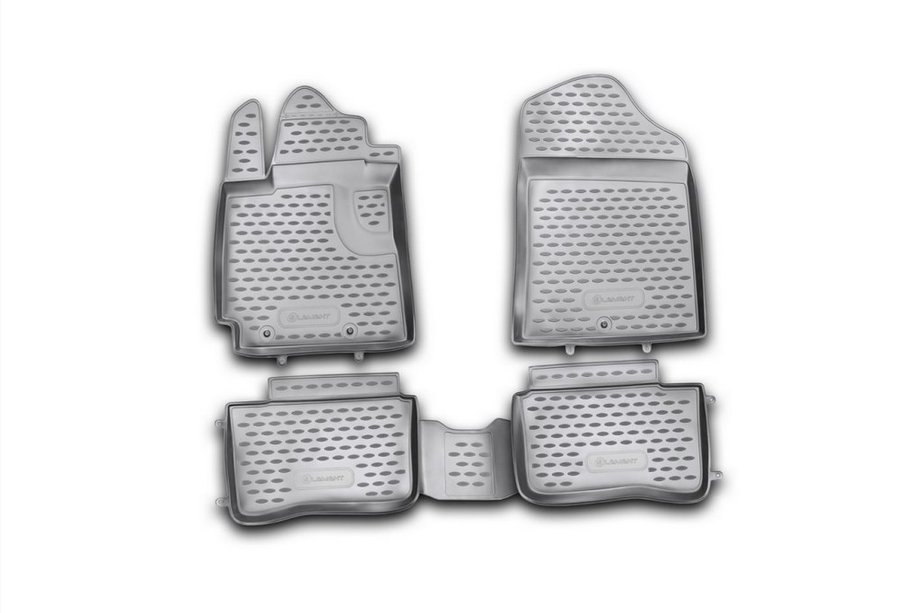 Kia Picanto 2011-2016 Rubber floor mats (4 pcs, Novline) Image