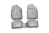 Kia Picanto 2011-2016 Rubber floor mats (4 pcs, Novline) photo 1