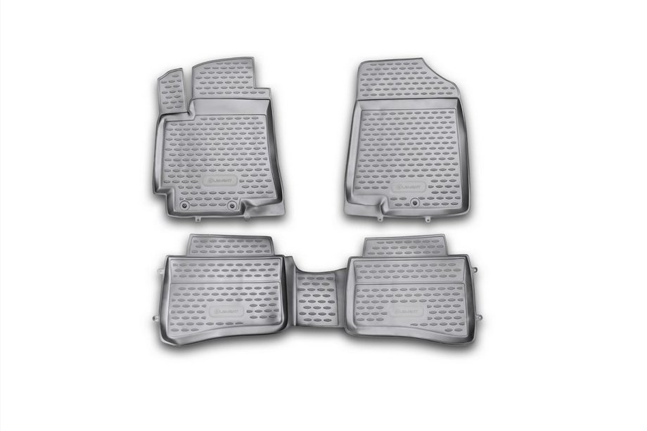 Kia Rio 2012-2017 Rubber floor mats (4 pcs, Novline) Photo 1