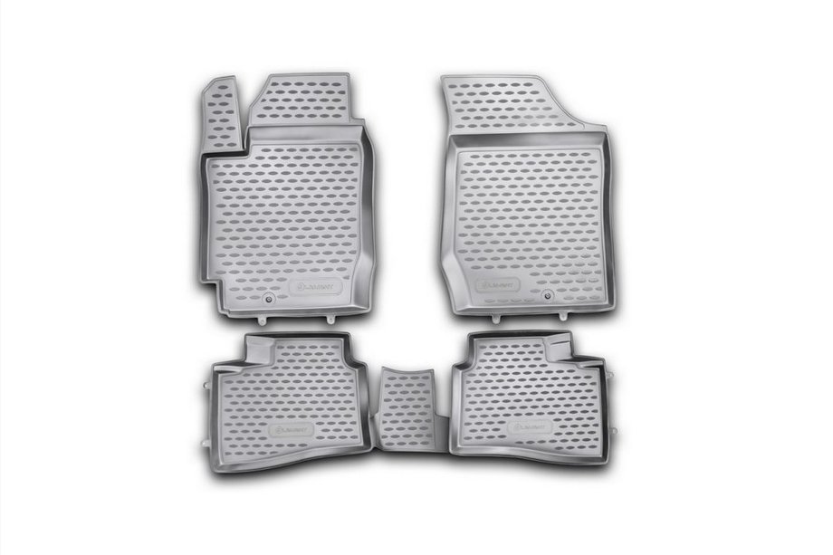 Kia Cerato 2 2010-2013 Rubber floor mats interior (4 pcs, Novline) Koup Image