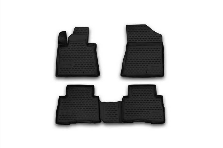 Kia Sorento II XM 2009-2014 (2012-2015) Rubber Floor Mats (4 pcs, Novline) Photo 1