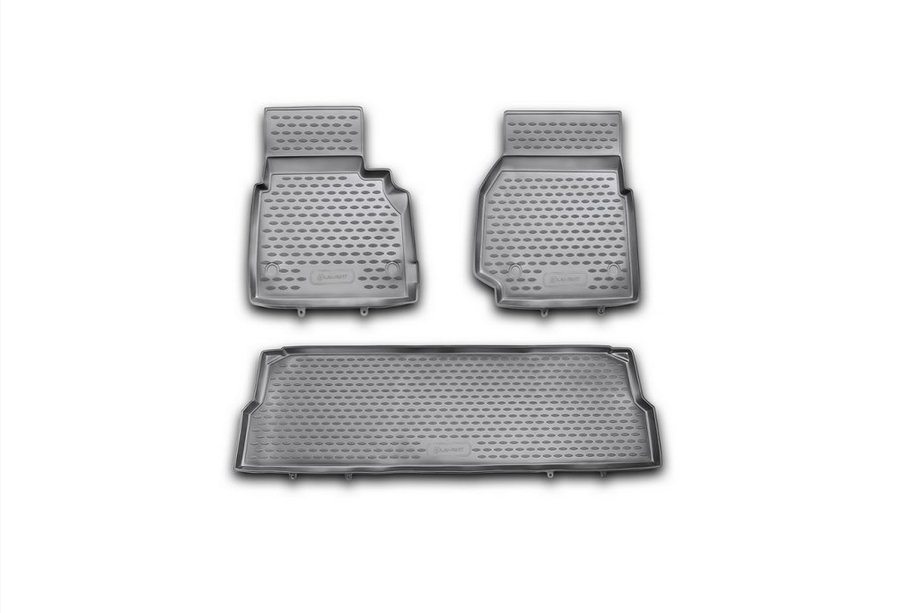 Land Rover Defender 1986-2016 Rubber floor mats (3 pcs, Novline) 110/5D Image
