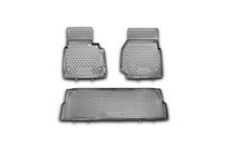 Land Rover Defender 1986-2016 Rubber floor mats (3 pcs, Novline) 110/5D photo 1