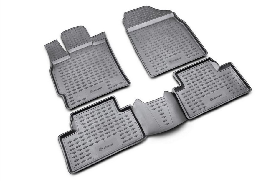 Mazda CX-7 2006-2012 (2007↗) Rubber floor mats (4 pcs, Novline) Image