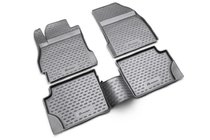 Mazda 2 2007-2014 Rubber floor mats (4 pcs, Novline) photo 1