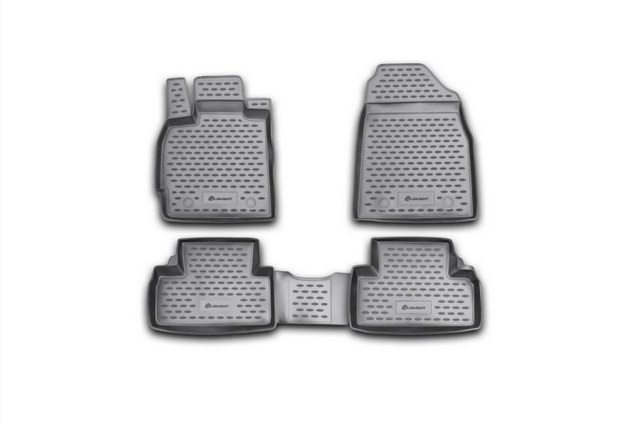 Mazda CX-7 2006-2012 (2010↗) Rubber Floor Mats (4 pcs, Novline) Photo 1