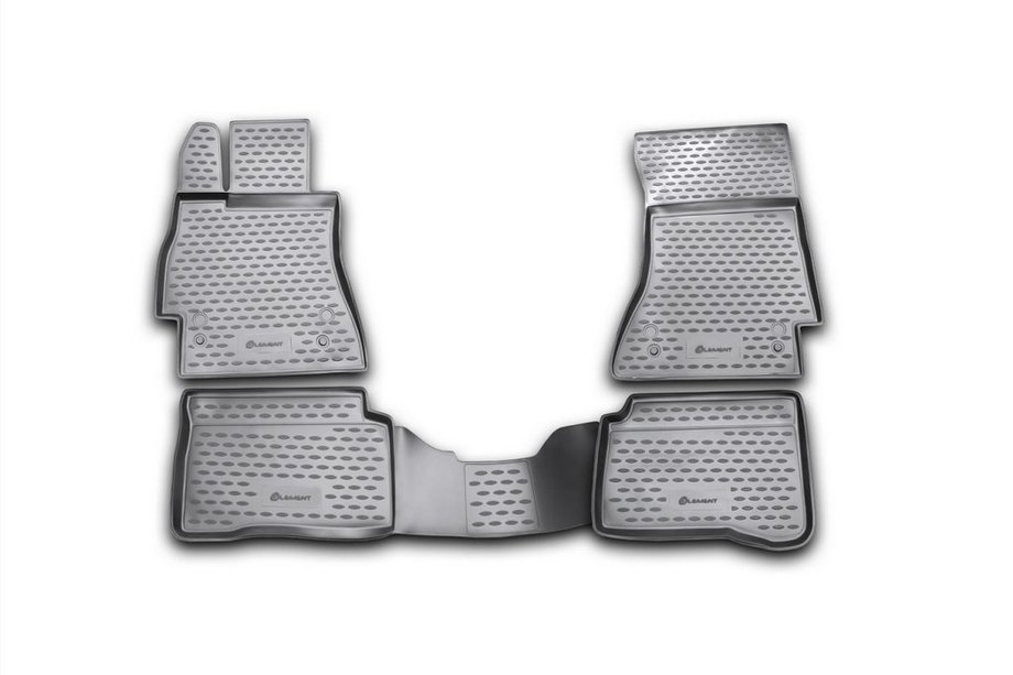 Mercedes S-class W221 2005-2013 Rubber floor mats (4 pcs, Novline) Image