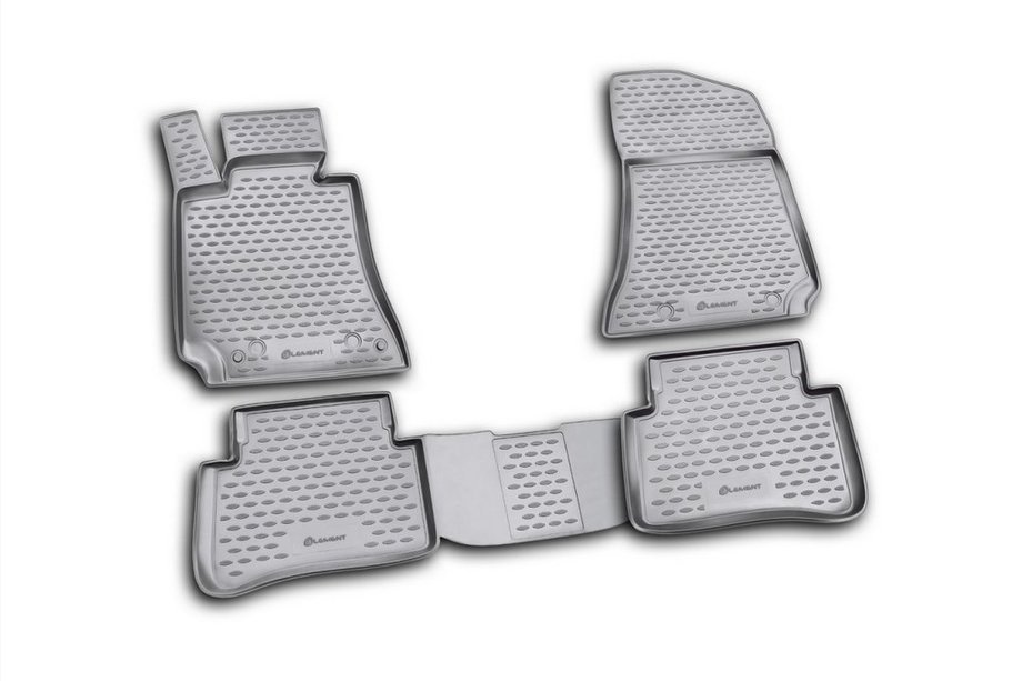 Mercedes E-class W212 2009-2016 Rubber floor mats (4 pcs, Novline) Image