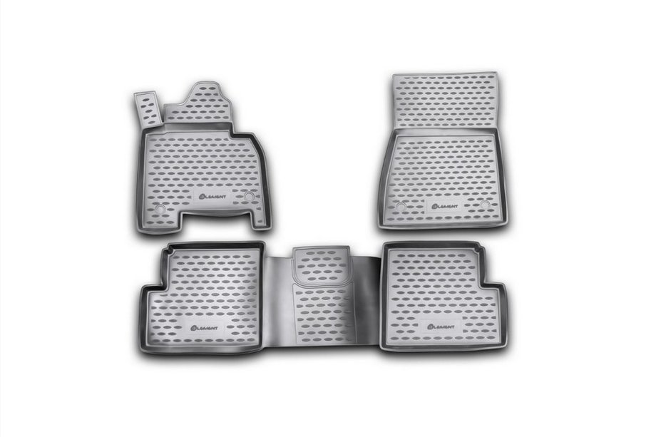 Mercedes G class W463 1990-2018 Rubber floor mats (4 pcs, Novline) Image