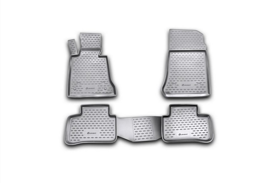 Mercedes GLK class X204 2008-2015 Rubber floor mats (4 pcs, Novline) Image