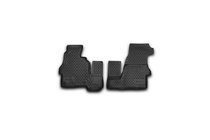 Mercedes Sprinter W906 2006–2018 (2013↗) Rubber Floor Mats (2 pcs, Novline) Classic photo 1