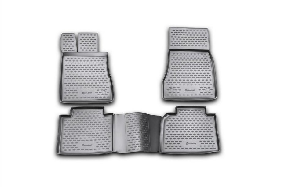 Mercedes S-class W220 1998-2005 Rubber Floor Mats Interior (4 pcs, Novline) Long Photo 1
