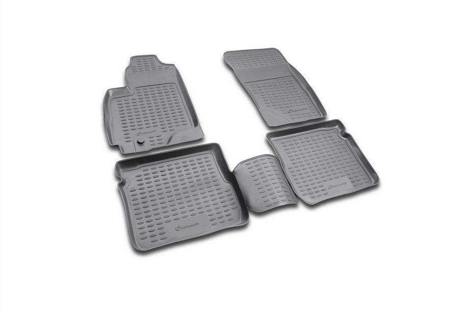Mitsubishi Outlander 2001-2006 Rubber floor mats (4 pcs, Novline) Image