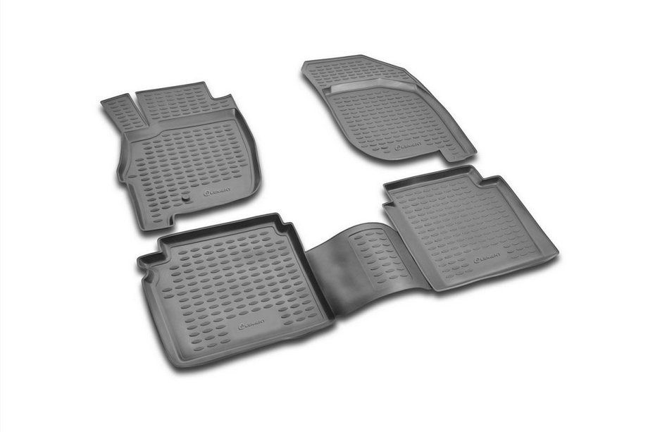Mitsubishi Galant 2003-2012 Rubber floor mats (4 pcs, Novline) Image