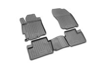 Mitsubishi Lancer X 2008- Rubber floor mats (4 pcs, Novline) photo 1