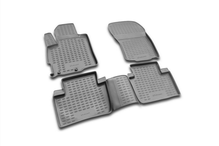 Mitsubishi Outlander 2006-2012 Rubber Floor Mats Interior (4 pcs, Novline) XL Image