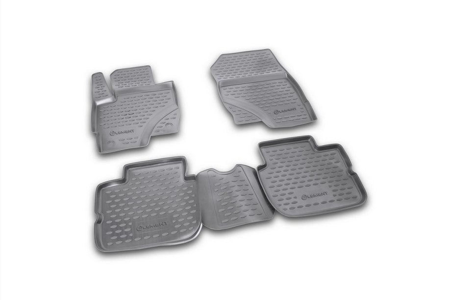 Mitsubishi Colt 2004-2012 (2009↗) Rubber Floor Mats (4 pcs, Novline) 3D Image