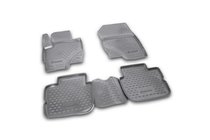 Mitsubishi Colt 2004-2012 (2009↗) Rubber Floor Mats (4 pcs, Novline) 3D photo 1