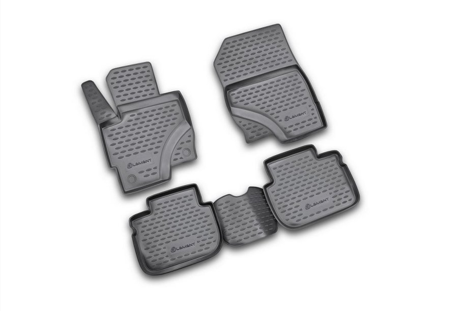 Mitsubishi Colt 2004-2012 (2009↗) Rubber floor mats (4 pcs, Novline) 5D Image