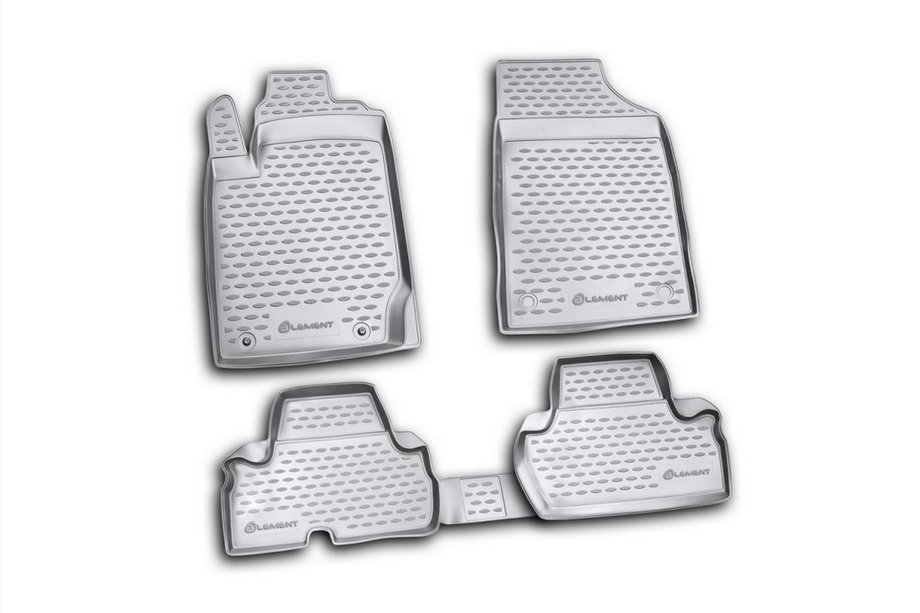 Mitsubishi L200 2006-2015 (2010-2015) Rubber Floor Mats (4 pcs, Novline) 2D Image