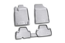 Mitsubishi L200 2006-2015 (2010-2015) Rubber Floor Mats (4 pcs, Novline) 2D photo 1