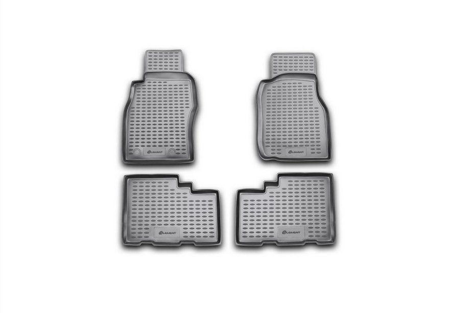 Nissan Patrol Y61 1997-2011 Rubber floor mats (4 pcs, Novline) Image