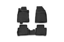 Nissan Tiida 2011-2014 Rubber floor mats (4 pcs, Novline) Option 1 photo 1